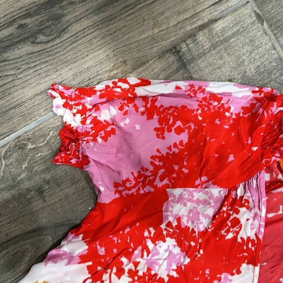 Caballero pink floral blouse womens size XS - Picture 6 of 8